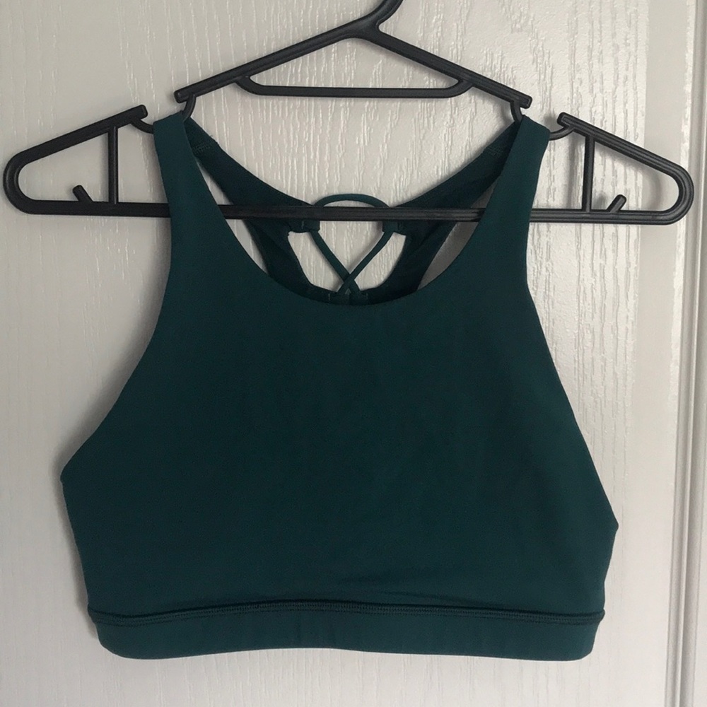 Forest green lulu bra